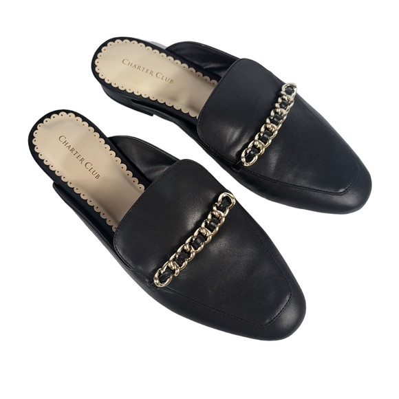 Charter Club Kari Mules Black 9.5 - Picture 3 of 4